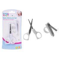 FS729: Baby White Manicure Set Scissors & Clippers